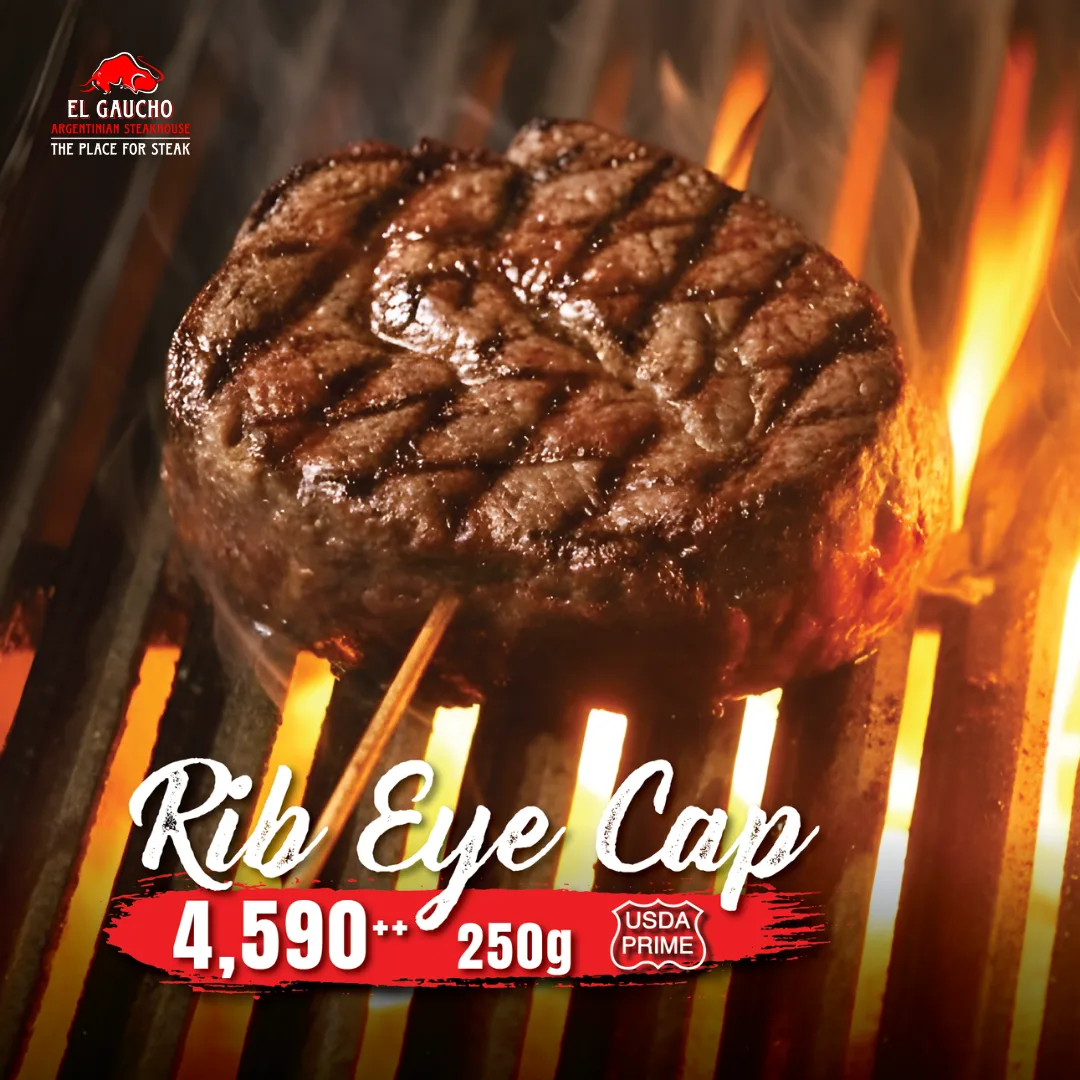 New at El Gaucho: RIB EYE CAP