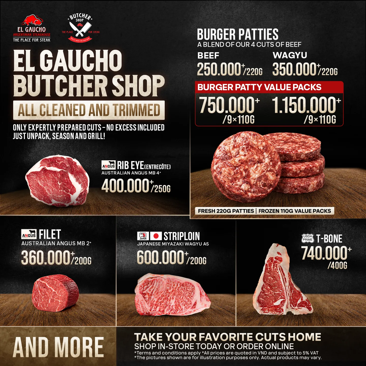 LÊN KẾ HOẠCH MUA SẮM VỚI EL GAUCHO BUTCHER SHOP THÔI!